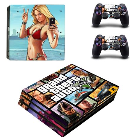 Grand Theft Auto V Gta 5 Ps4 Pro Skin Sticker