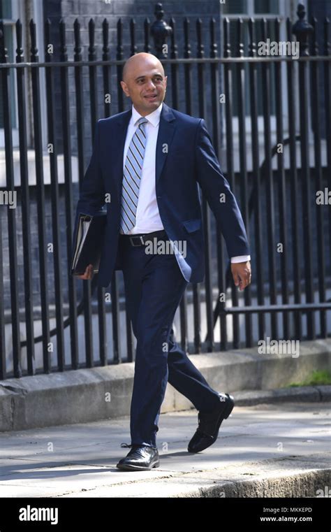 Home Secretary Sajid Javid Arriving In Downing Street London For A