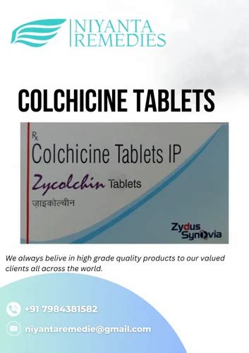 Colchicine Tablet 0 5mg At 37 Stripe Punagam Surat ID