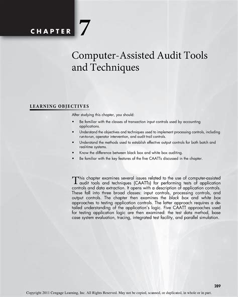 Chapter 7 Information Technology Auditing And Assurance James Hall 3rd