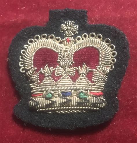 BRITISH ARMY WARRANT Officer 2nd Class Crown Patch WO2 Military 2 99