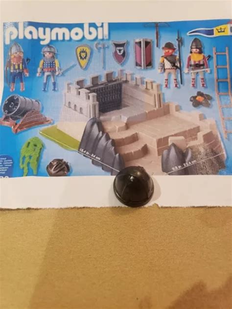 Casque Noir De Chevalier Pour Tour De D Fense Des Chevaliers Playmobil