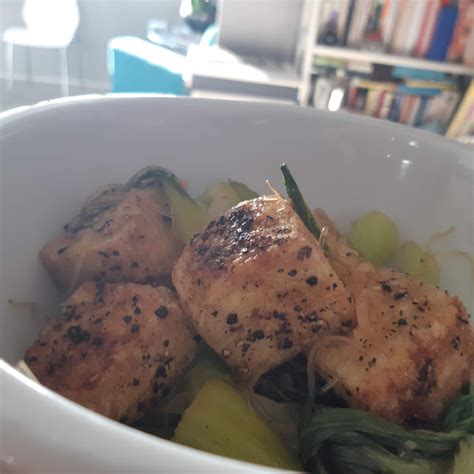 Black Pepper Tofu With Bok Choy