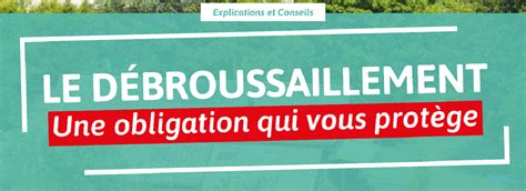 Obligations légales de débroussaillement Portail Officiel de la Ville