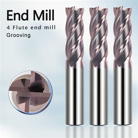 Yc Carbide End Mill Flute Milling Cutter Hrc Mm