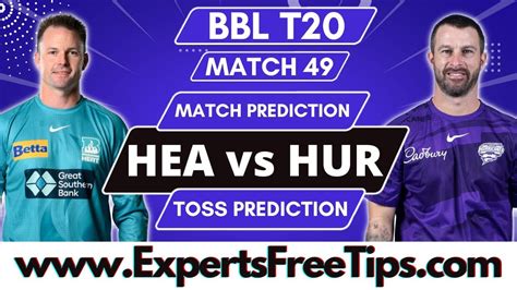 Bbl T Brisbane Heat Vs Hobart Hurricanes Match Prediction Hbh