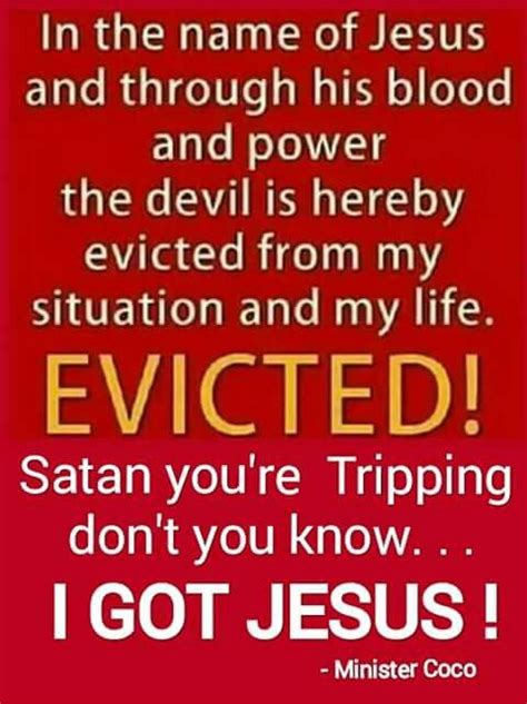 Satan You Are Ordered To Leave In Jesus Name Amen Christian