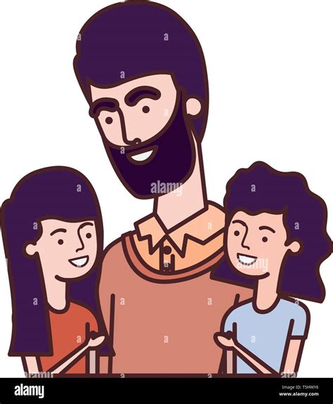 Papá E Hijas Dibujo Animado Imágenes Vectoriales De Stock Página 2 Alamy