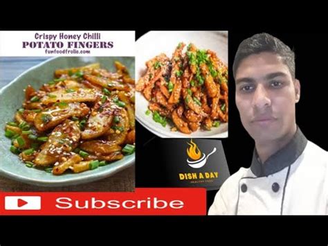 Crispy Honey Chilli Potato Fingers Recipe Crispy हन चलल