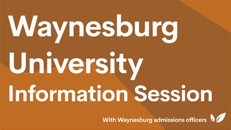 Waynesburg University Info Session Collegevine