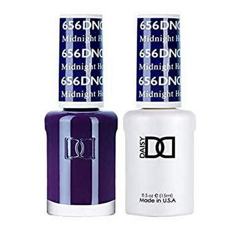 Dnd Nail Polish Gel And Matching Lacquer Set 656 Midnight Hour