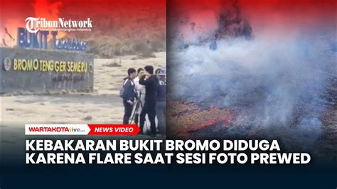 Viral Bukit Teletubies Bromo Kebakaran Disebut Karena Flare Saat Sesi