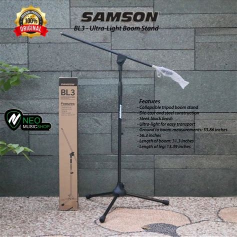 Samson BL3 Microphone Boom Stand Lazada Indonesia