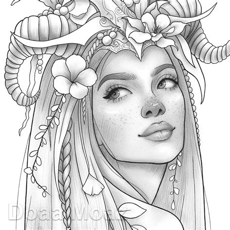Detailed Fantasy Coloring Pages