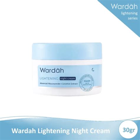 Wardah Lightening Night Cream Advanced Niacinamide Gr Krim Malam