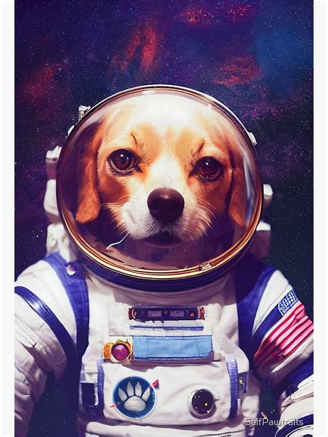 L Mina Art Stica Perro Astronauta En El Espacio Ultraterrestre Regalo