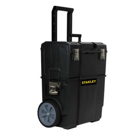 Stanley STST18612W 2 In 1 Rolling Tool Box Cabinet Cart Storage Black