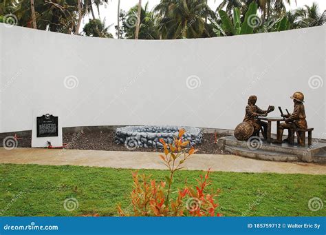 Blood Compact Marker And Monument In Bohol Philippines Editorial