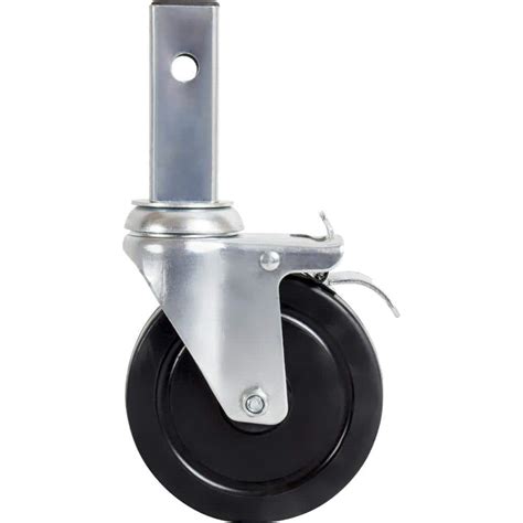 Metaltech In Caster Wheel With Locking Pin Heavy Duty Dual Locking