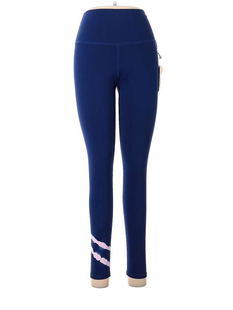 NWT Electric Rose Women Blue Leggings M EBay