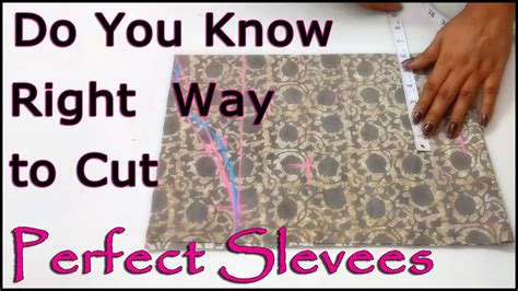 Do You Know Right Way To Cut Perfect Sleeves Super Easy Way To Cut