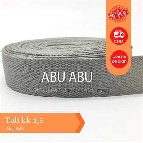 Jual Tali Webbing Warna Abu Abu Tali Webing Cm Tebal Kuat Tali