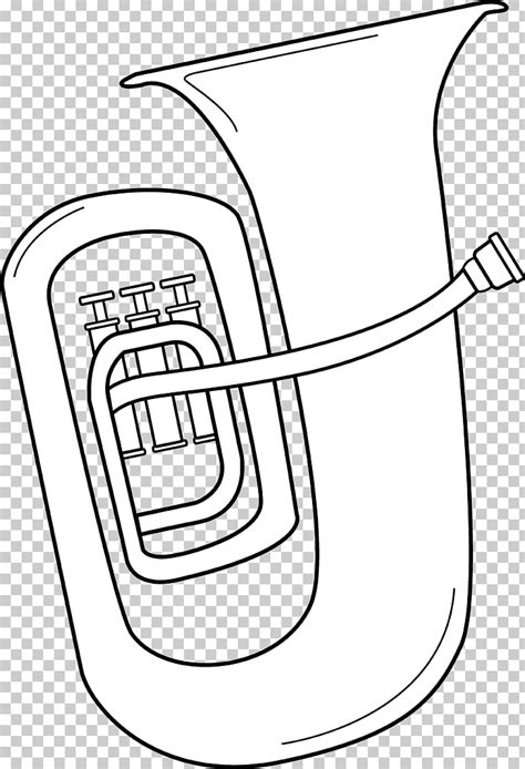 How To Draw A Tuba Easy A Tuba Is A Large Musical Instrument Of The