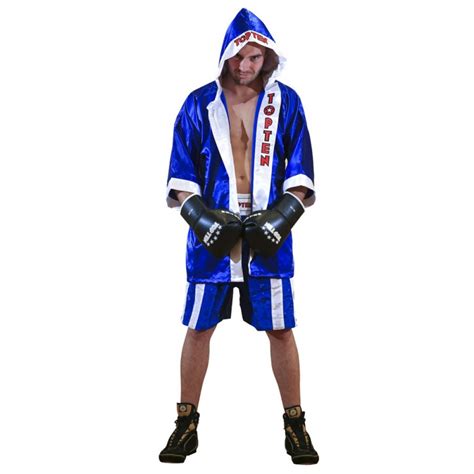 Купить Топ Тэн Боксерский Халат Цвет Синий Top Ten Boxing Robes 1919-6 ...