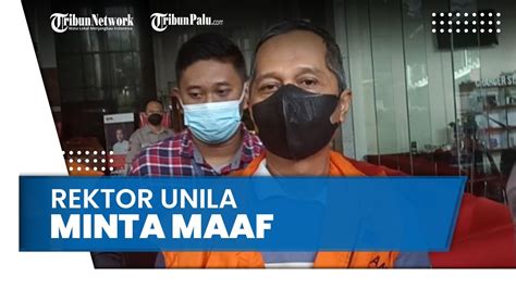 Jadi Tersangka Suap Penerimaan Mahasiswa Baru Rektor Unila Minta Maaf