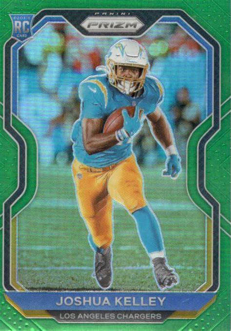 2020 Panini Prizm 326 Joshua Kelley Green Prizm RC Rookie Los Angeles