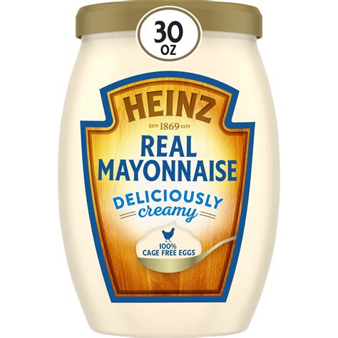 Heinz Deliciously Creamy Real Mayonnaise Fl Oz Jar Walmart