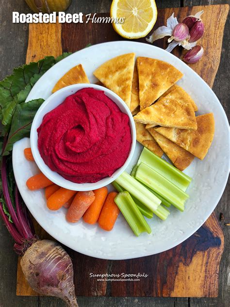 Vibrant Red Roasted Beet Hummus Will Become Your New Favorite