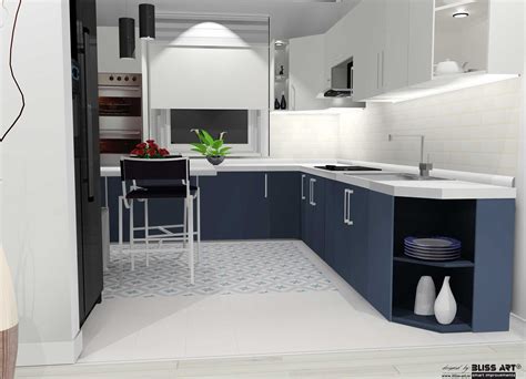 amenajare bucatarie cu gresie tip covor