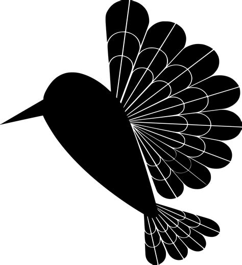 Vector silhouette of Bird on white background 22979118 Vector Art at ...