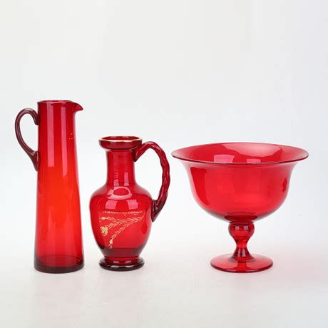 Monica Bratt Delar R Tt Glas Reijmyre Glas Konstglas Auctionet