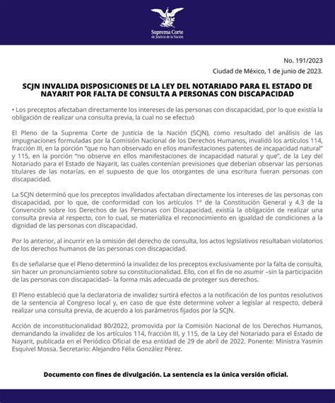 Suprema Corte on Twitter LaCorte determinó invalidar disposiciones