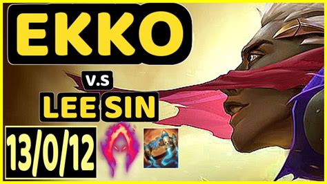 Dread Ekko Vs Lee Sin Kda Jungle Challenger Gameplay Kr