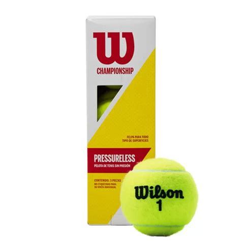 PELOTA DE TENIS WILSON CHAMPIONSHIP PRESSURELESS Icona Sports