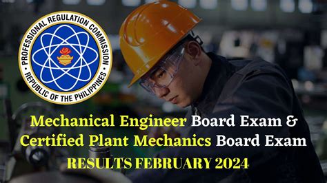 February Mechanical Engineer Certified Plant Mechanics Board