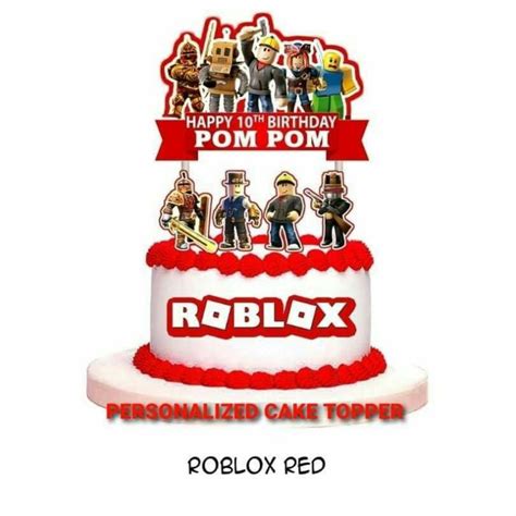 Birthday Cake Roblox Cake Topper