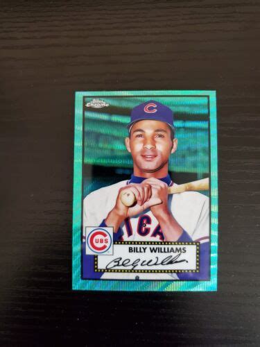 Billy Williams 2021 Topps Chrome Platinum Anniversary 622 AQUA WAVE