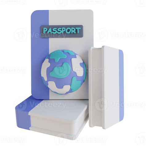 3d Illustration Passport 10851985 Png