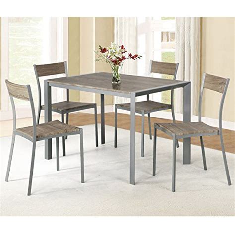 Christies Home Living Contemporary Style Metal Wood Piece Dining