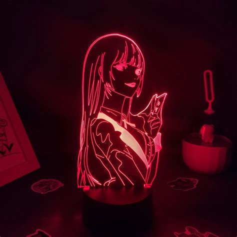 Manga Kakegurui Anime Rysunek Jabami Yumeko 3D LED Neon RGB Lampka