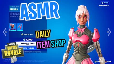 Asmr Fortnite New Drosera Skin Daily Item Shop Relaxing Whispering