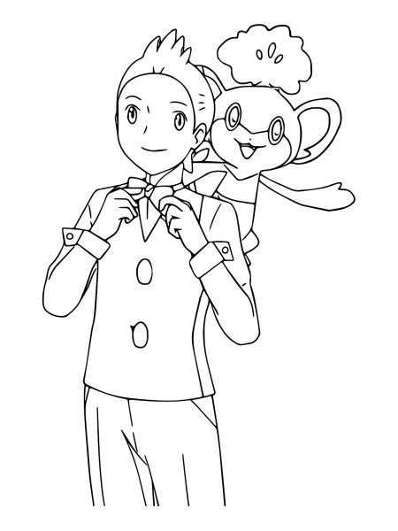 Cilan Pokemon Coloring Pages