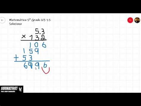 Matemática 5Grado Unidad 3 Clase 1 6 Multiplicación de números hasta