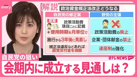 【解説】自民党案 どう修正？ 難航する修正協議の行方は 政治資金規正法 改正案 Moe Zine