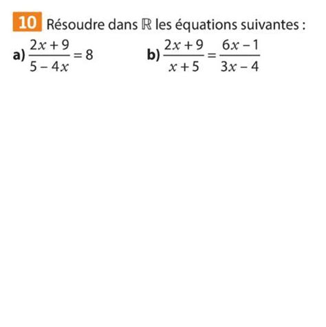 Bonjour Pouvez Vous Maider Faire Cette Exercice R Soudre Dans R