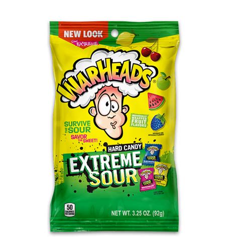 Warheads Extreme Sour Hard Candy 3 25 Oz